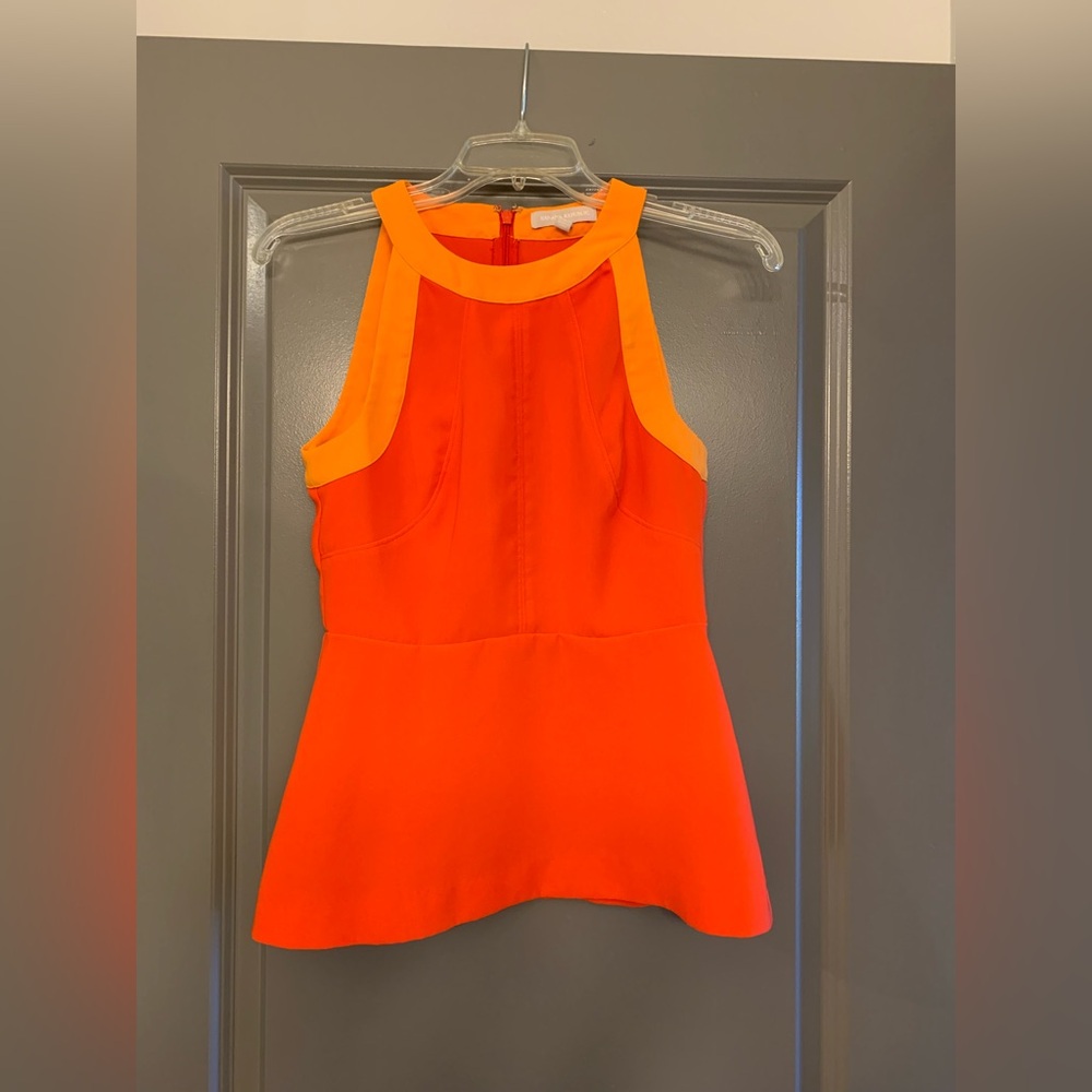 Banana Republic Orange Peplum Top